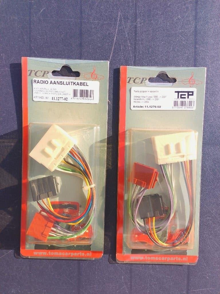 ISO Radio aansluitkabel diverse Sang young modellen 1996-05, Auto diversen, TCP, -, -, Ophalen of Verzenden