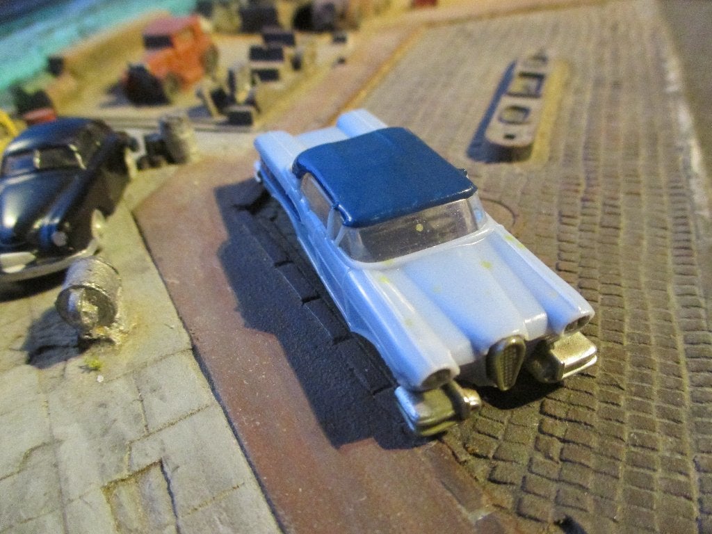 Ford Edsel Hard Top Coupe - Anguplast two-tone blauw, Ophalen of Verzenden, Zo goed als nieuw, Auto, Rietze