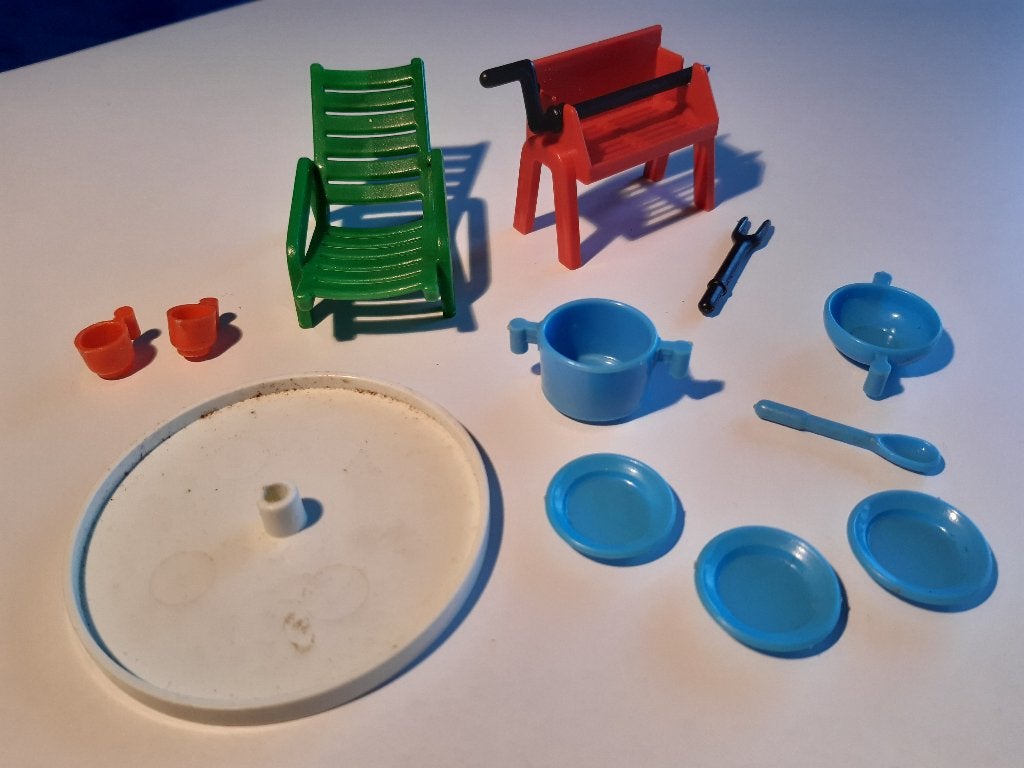 Playmobil 3279 Tuinmeubilair - Modern huis - Vrije tijd., Gebruikt, Losse onderdelen, Overige typen, Ophalen of Verzenden