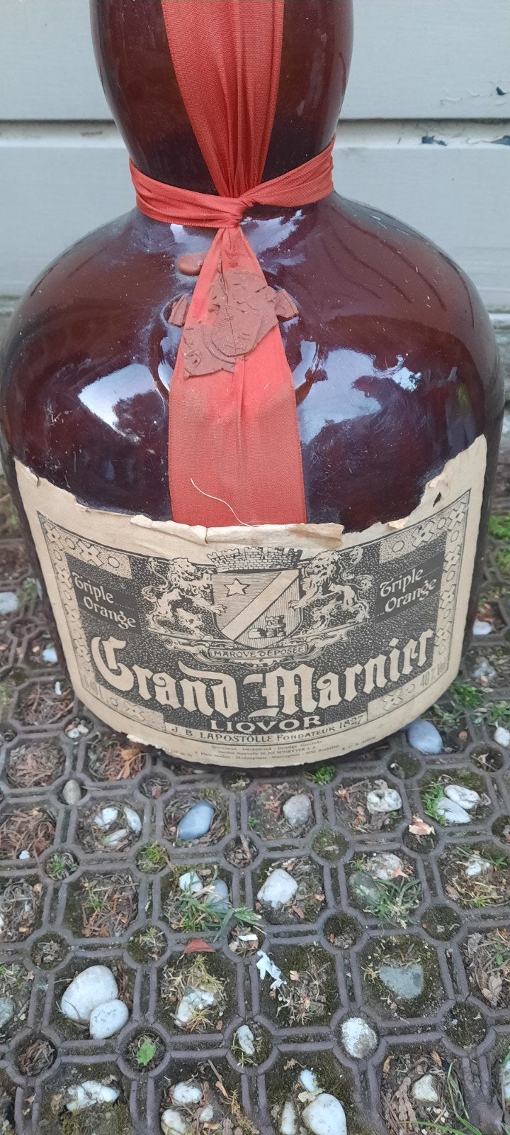 Grote decoratieve flessen: Duvel en Grand Marnier, Antiek en Kunst, Ophalen of Verzenden