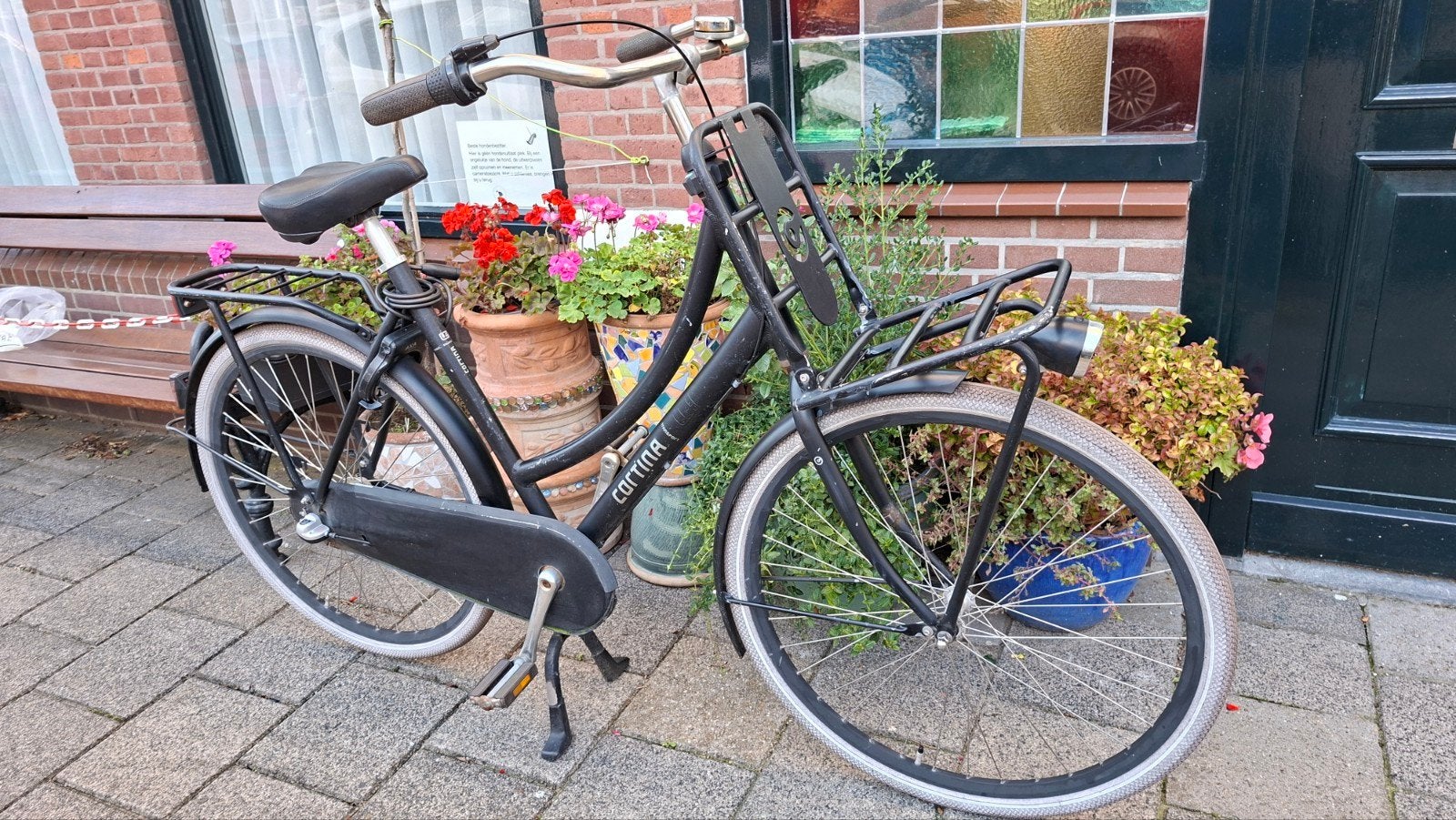 Cortina Damesfiets 56cm - Terugtraprem & 3 Versnellingen, Terugtraprem, Gebruikt, Versnellingen, 56 cm of meer