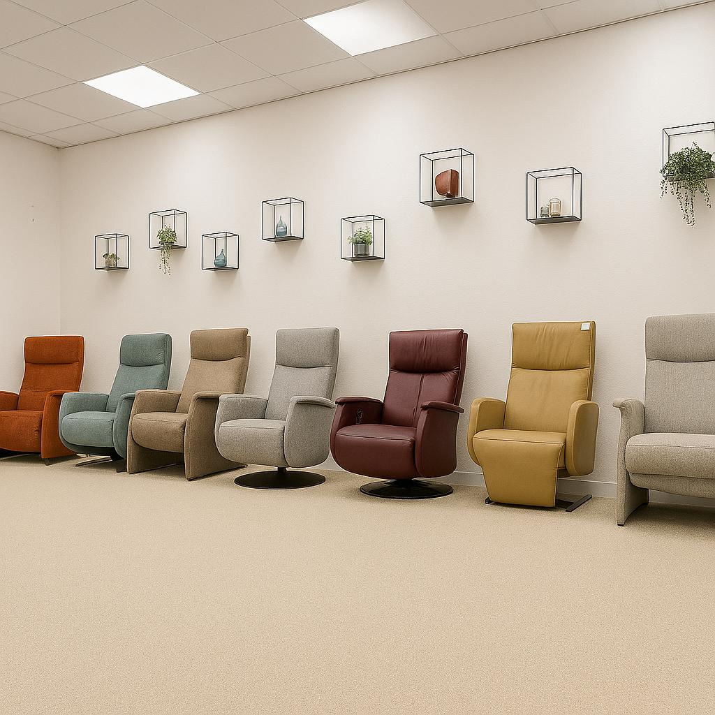 ZATERDAG OPEN Relax fauteuils en sta op stoelen op voorraad!, Huis en Inrichting, Fauteuils, Ophalen, N, N, 75 tot 100 cm