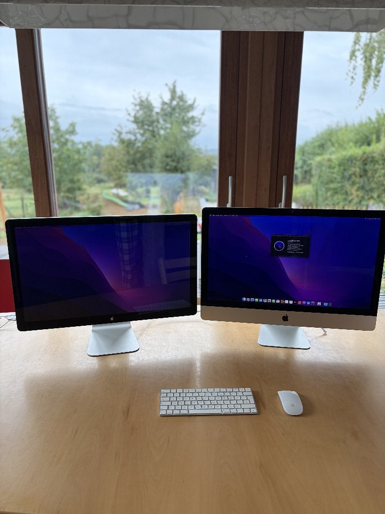 Complete setup iMac 27" met extra Apple Thunderbolt Display, Ophalen, Gebruikt, 32 GB, HDD