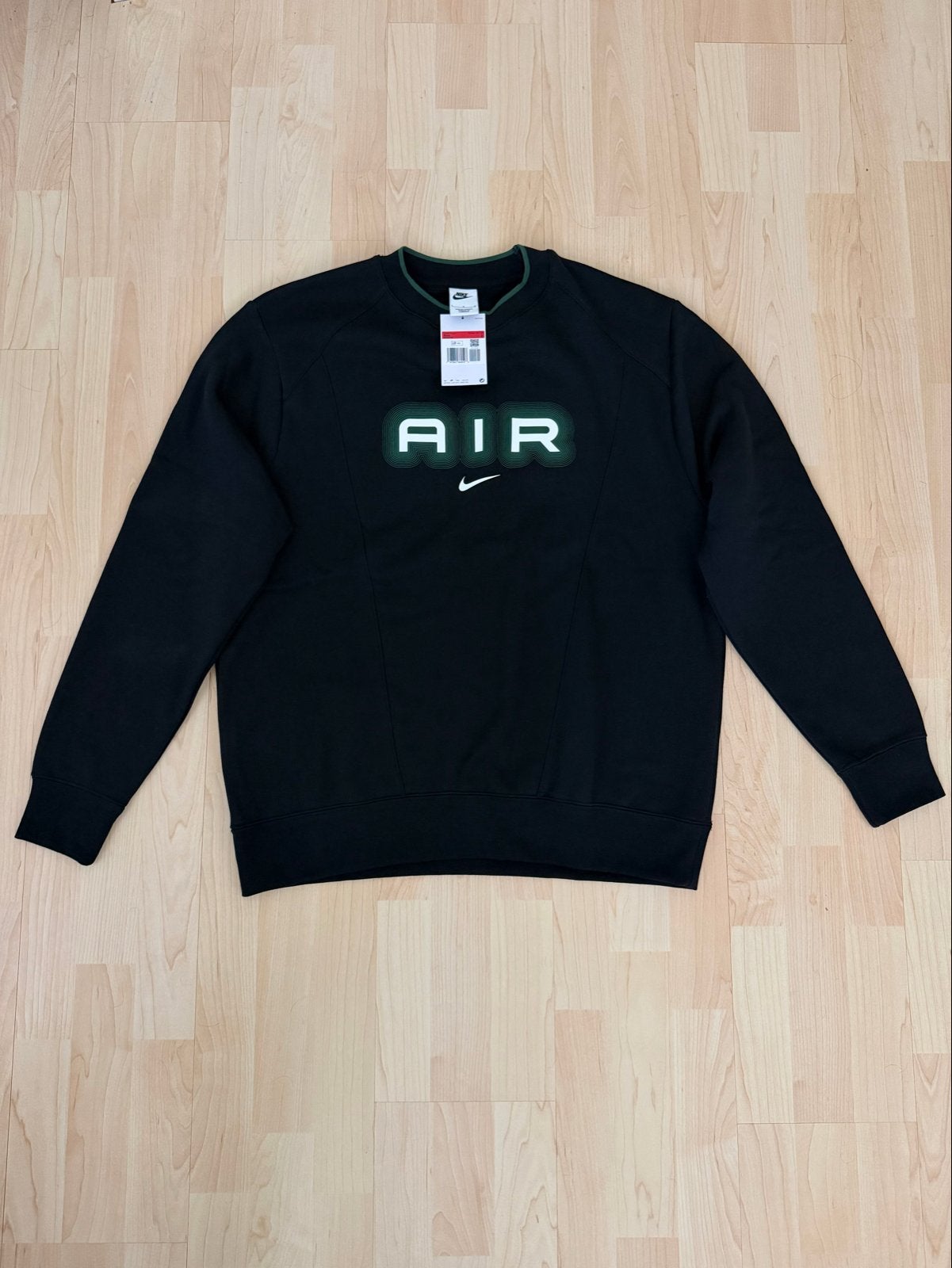 Nike Air Crewneck Sweatshirt Zwart Maat L Nieuw met labels, Ophalen of Verzenden, Nieuw, Maat 52/54 (L), Zwart