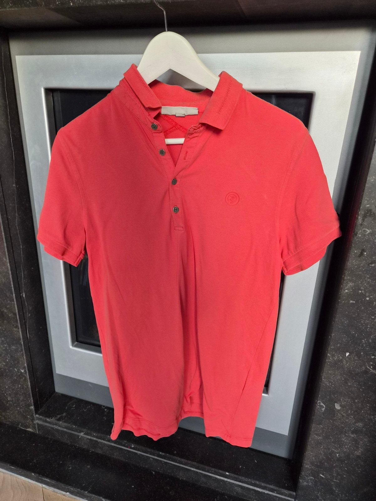 Cast Iron polo M, Kleding | Heren, Polo's, Ophalen of Verzenden, Zo goed als nieuw, Maat 52/54 (L), Blauw
