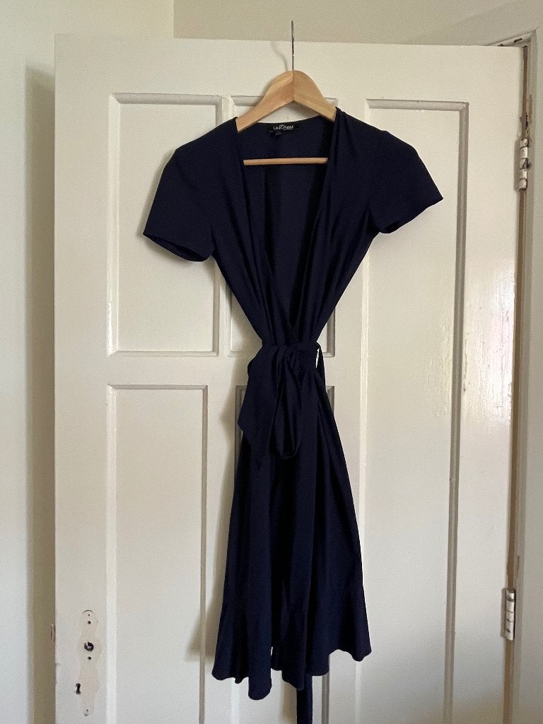 La dress overslagjurk xxs navy, Blauw, La Dress, Ophalen of Verzenden, Zo goed als nieuw