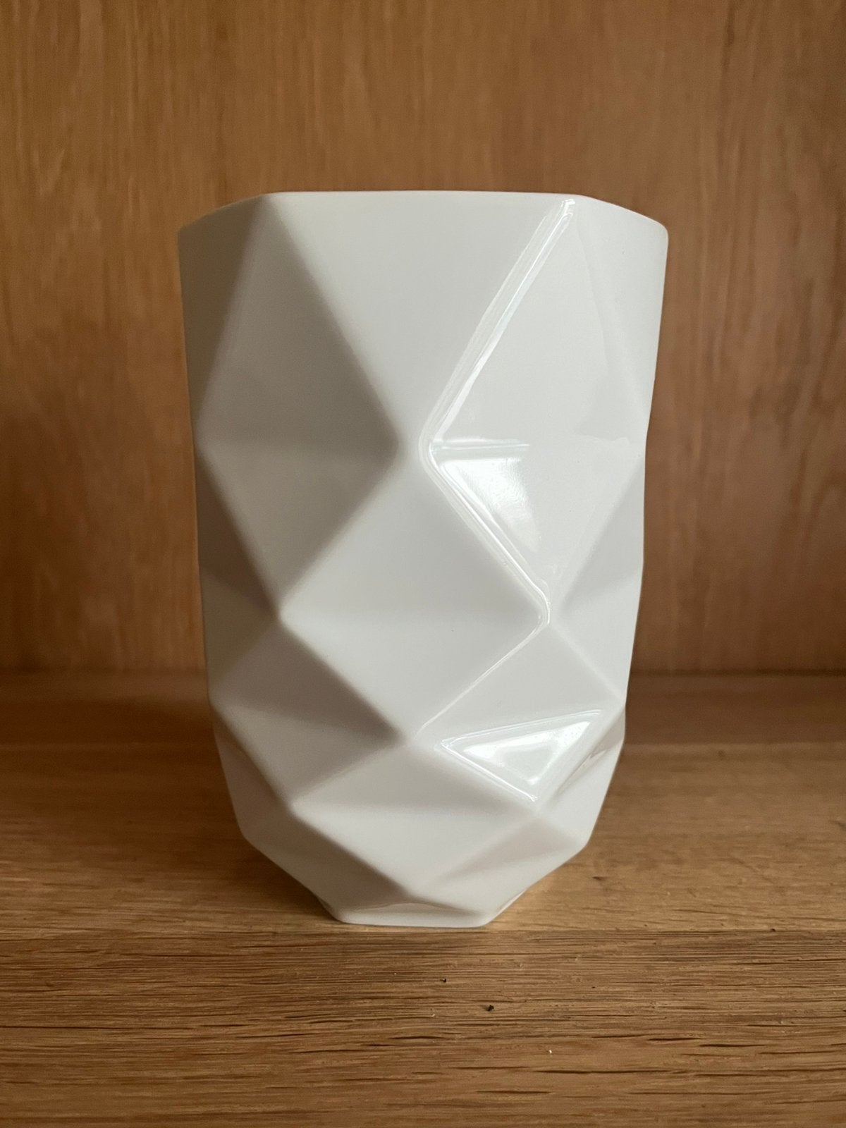 Mid-Century Hutschenreuther “Op-art” porseleinen vaas, Ophalen of Verzenden