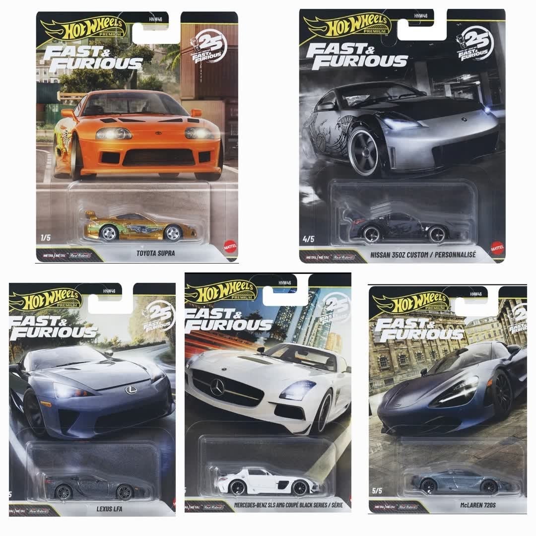 Hot Wheels Fast & Furious set - 10 auto's incl. Chase Supra, Ophalen of Verzenden, Nieuw, Auto