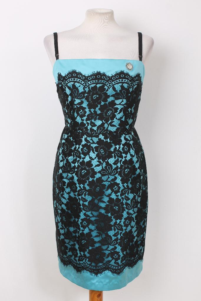 Zomer! Jurk van Dolce & Gabbana maat 40, Maat 38/40 (M), Dolce & Gabbana, Blauw, Ophalen of Verzenden