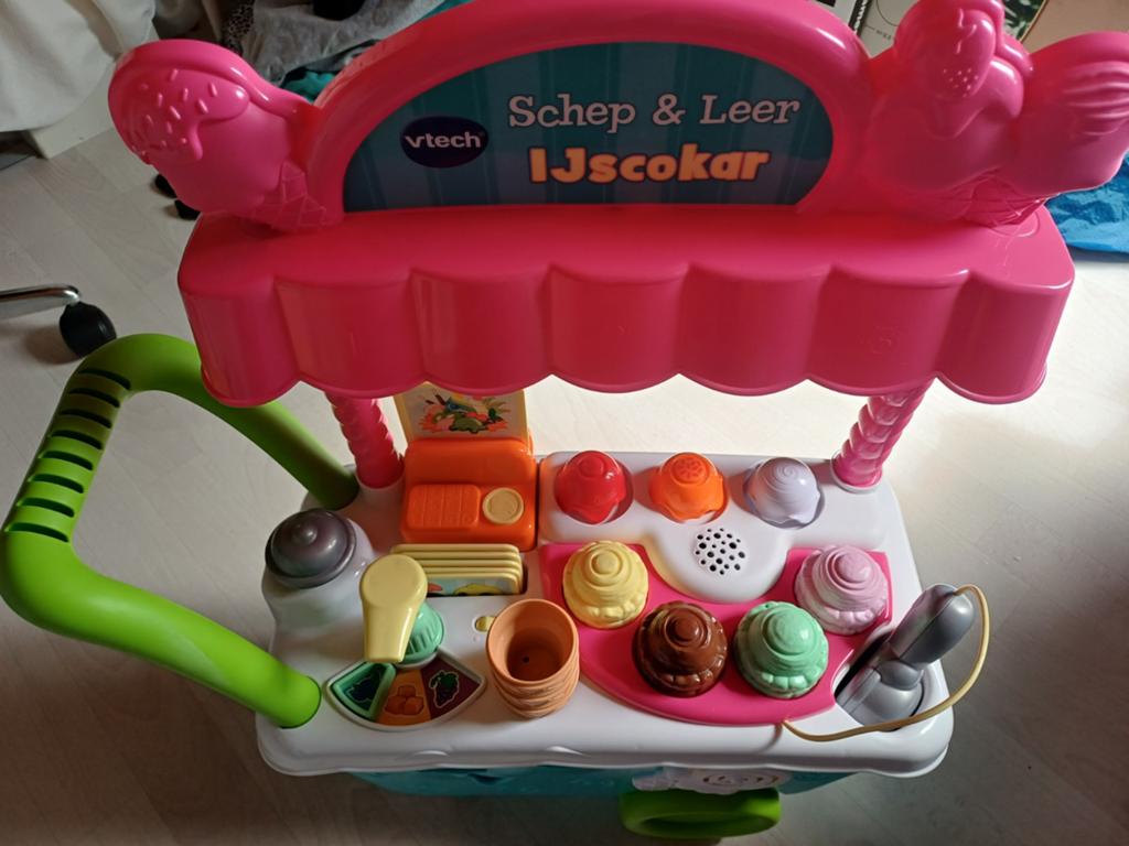Vtech Schep & Leer IJscokar, Kinderen en Baby's, Speelgoed | Vtech, Zo goed als nieuw, 2 tot 4 jaar, Ophalen