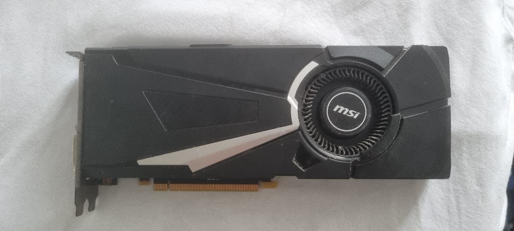 MSI GeForce GTX 1080 Aero, Computers en Software, Videokaarten, Zo goed als nieuw, Nvidia, PCI-Express 3.0, GDDR5, HDMI, DisplayPort