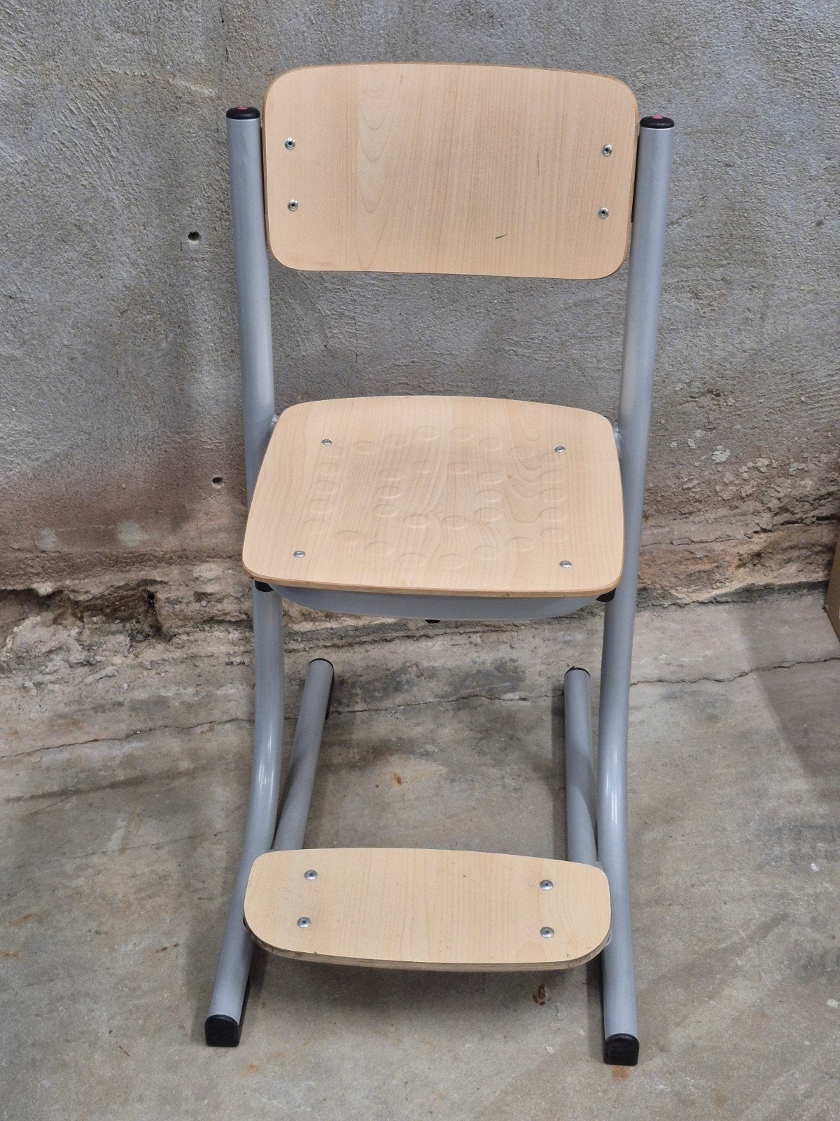 schoolstoel junior kinderstoel metaal met hout, Kinderen en Baby's, Kinderstoelen, Ophalen, Zo goed als nieuw, Overige typen
