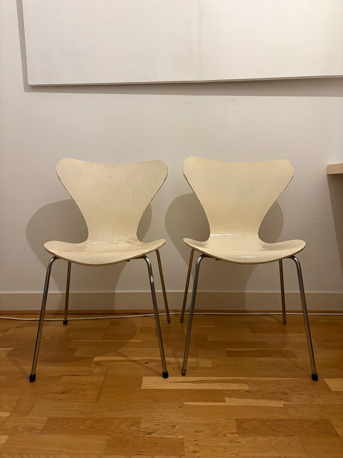 2 Fritz Hansen Vlinderstoelen - Opknapper, Huis en Inrichting, Ophalen, Gebruikt, Twee, Overige kleuren