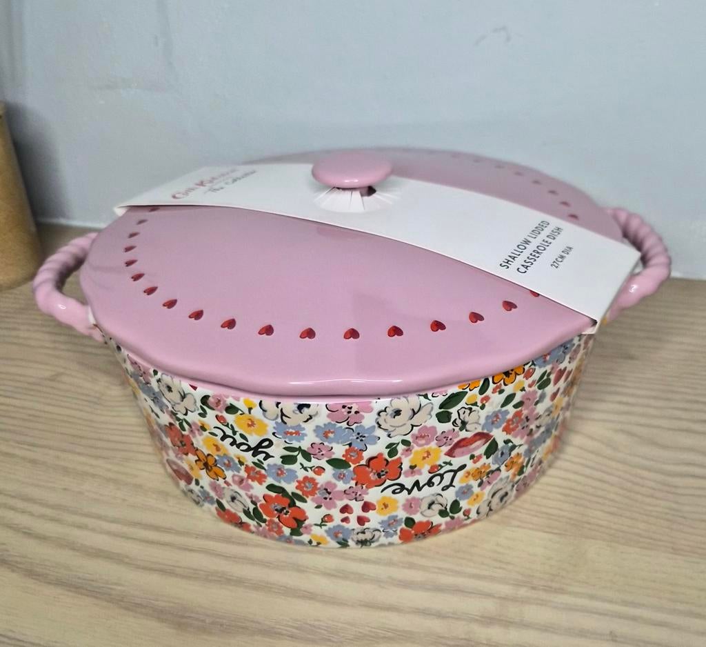 Cath kidston schaal met deksel  nieuw, Blond Amsterdam, Keramiek, Nieuw, Ophalen of Verzenden