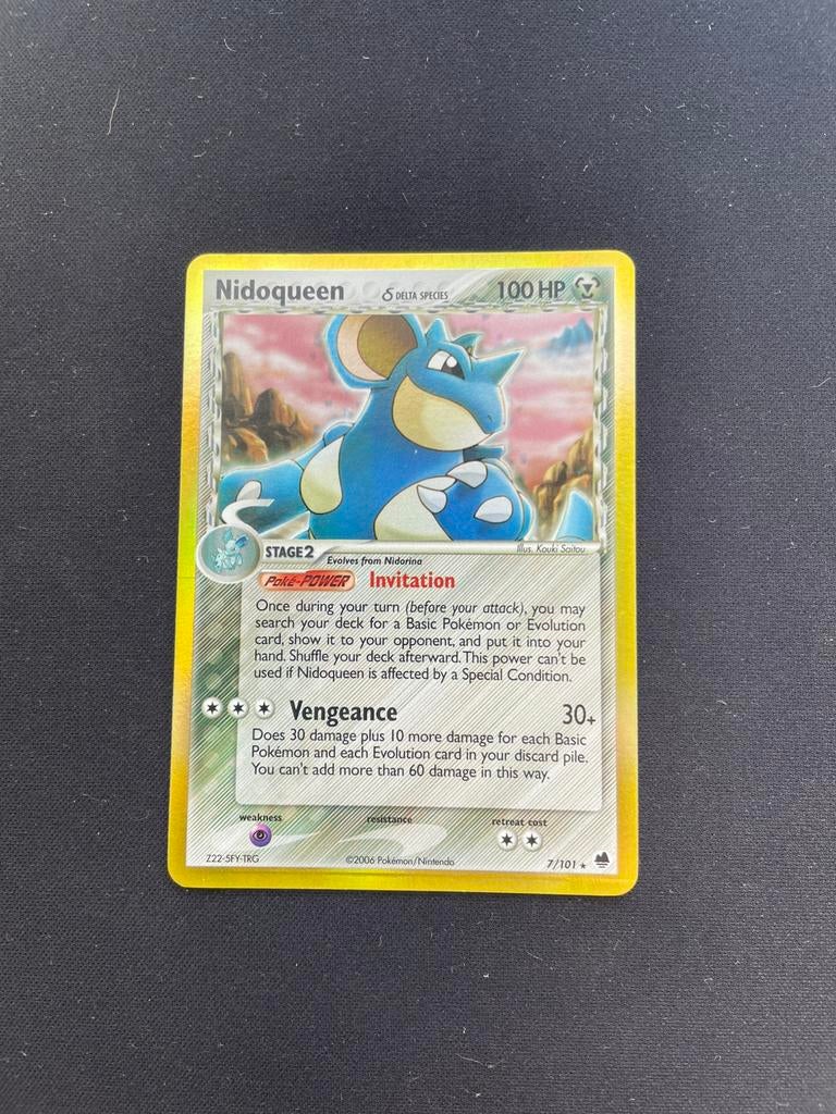 Nidoqueen 7/101 Dragon Frontier Reverse Holo kaart, Ophalen of Verzenden, Zo goed als nieuw