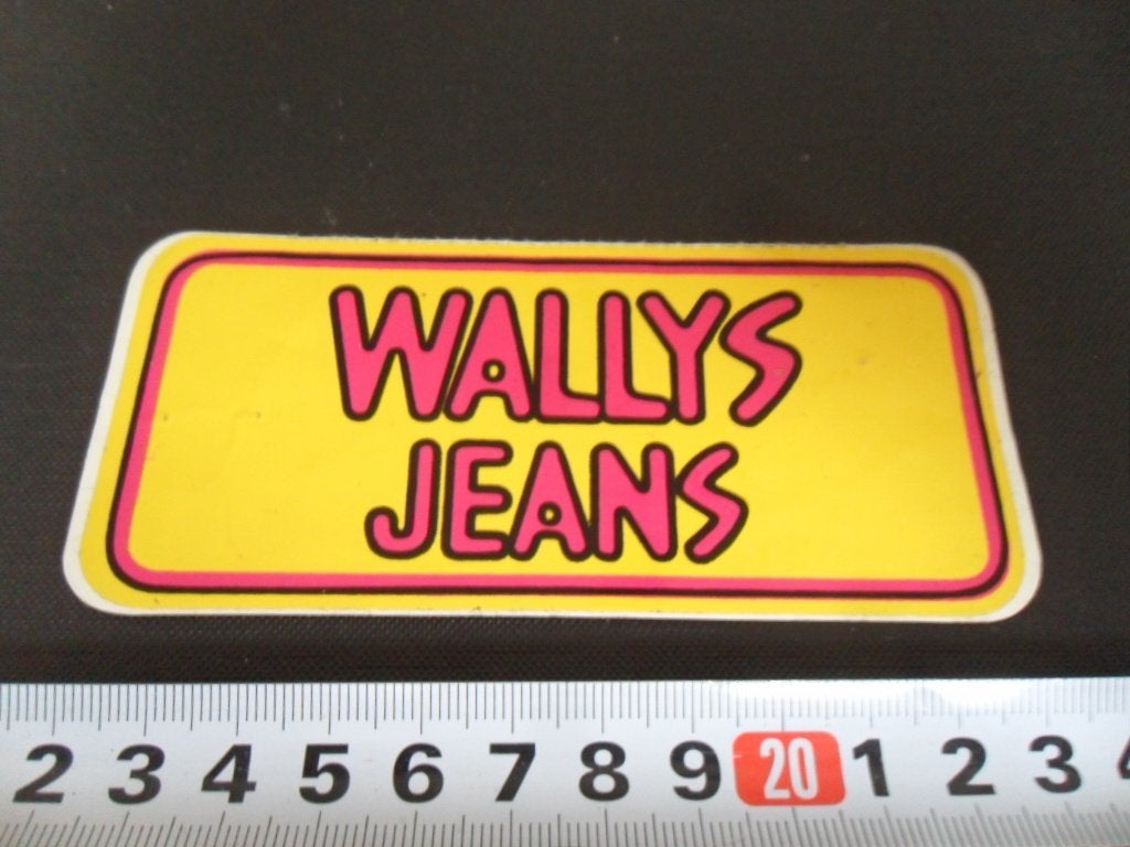 sticker WALLYS JEANS, Ophalen of Verzenden, Zo goed als nieuw