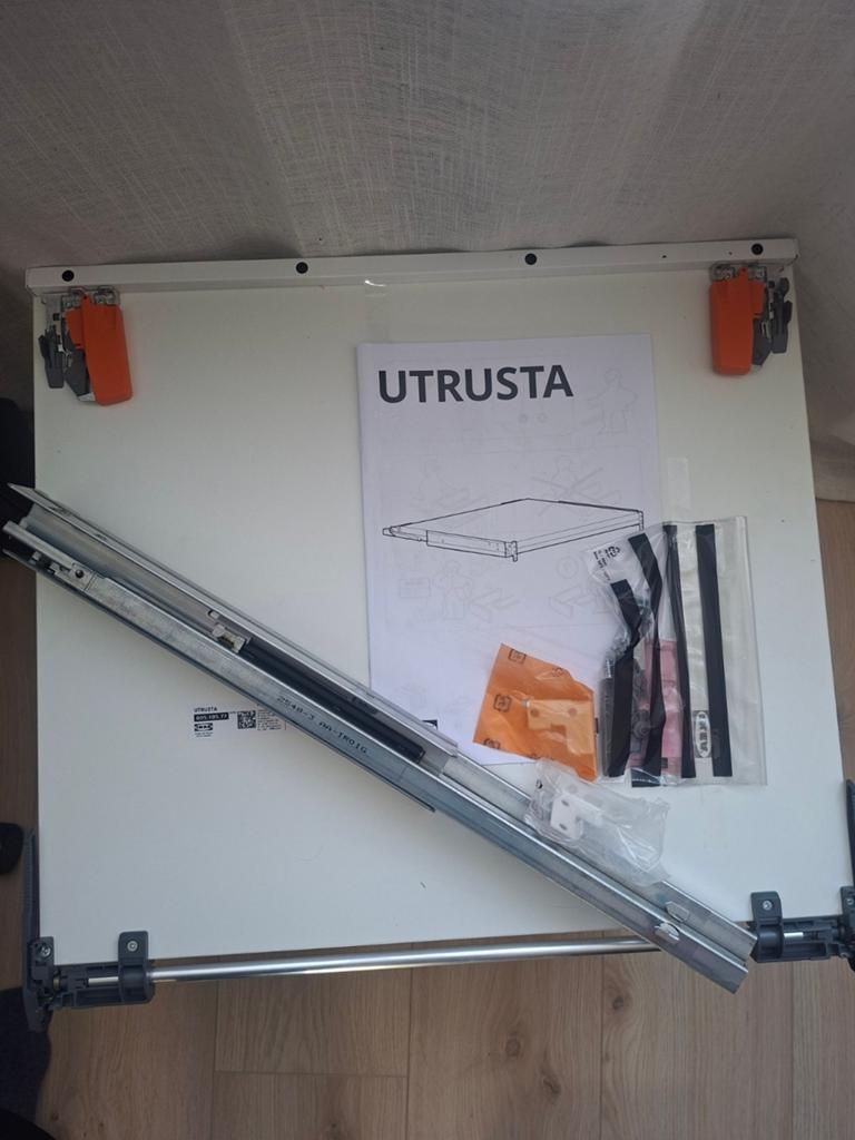 IKEA UTRUSTA Uittrekbaar werkblad voor keukenla, Ophalen, Overige typen, Hout, IKEA