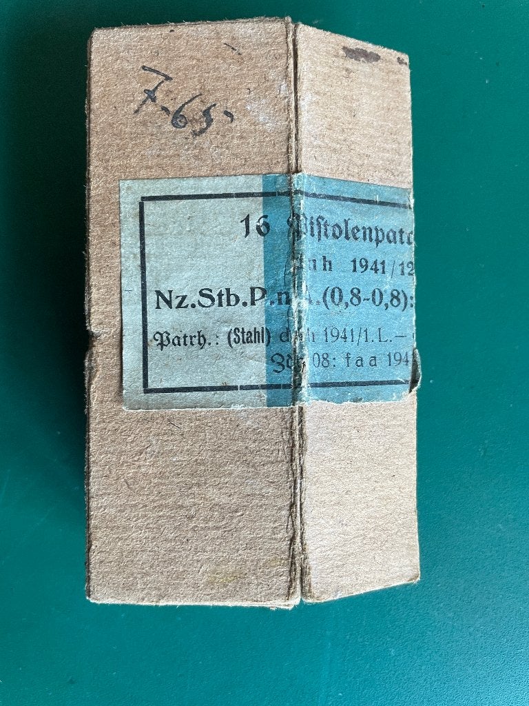 Duits patroondoosje (leeg) P08 origineel wo2 ww2, Verzamelen, Militaria | Tweede Wereldoorlog, Ophalen of Verzenden, Landmacht