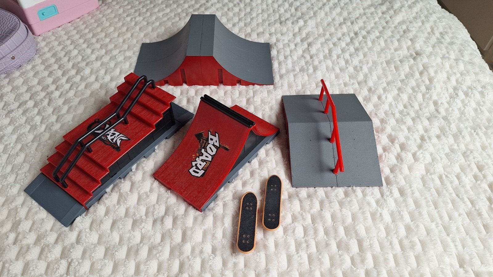 Skateramp, fingerskateboard, Ophalen