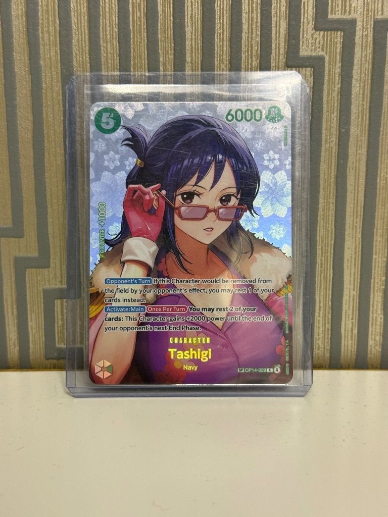 Tashigi SP OP14-029, Ophalen of Verzenden, Zo goed als nieuw, Losse kaart, Foil