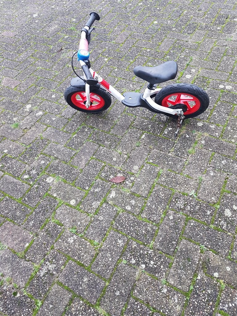 kettler loopfiets, wit/rood, Ophalen, Zo goed als nieuw, Loopfiets