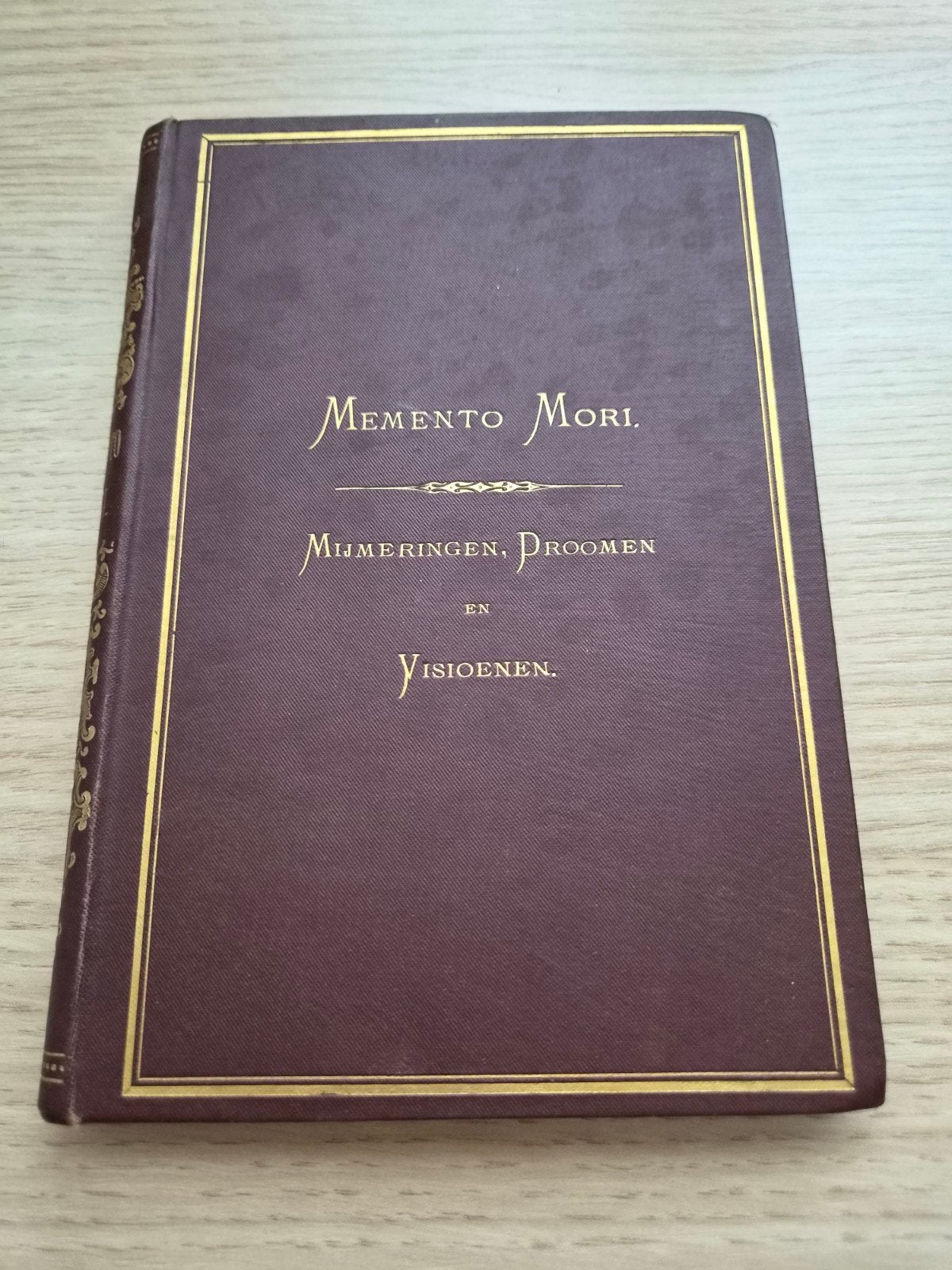 Antiek boek 1879: Memento Mori – J.H. van der Veen, Antiek en Kunst, Ophalen of Verzenden