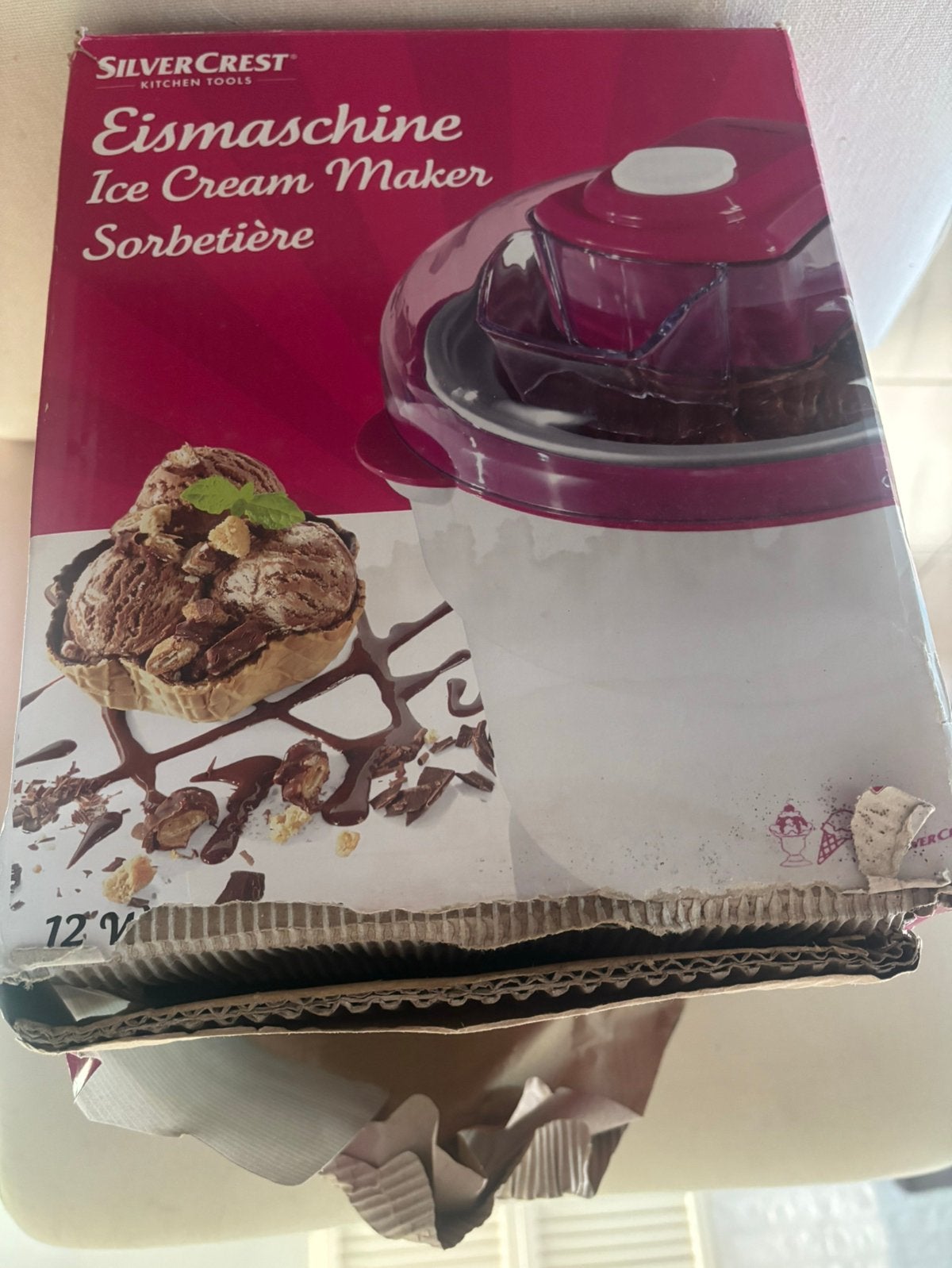 Silvercrest sorbet machine roze, Ophalen, Nieuw