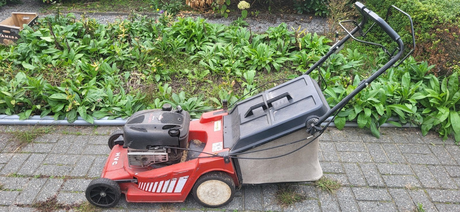 AL-KO HVC 485 SB Benzine Grasmaaier Briggs & Stratton, Ophalen, Cirkelmaaier, AL-KO, Gebruikt