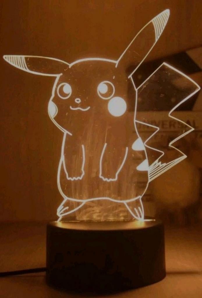 Pokemon Pikachu 3D lamp met afstandsbediening NIEUW, Ophalen of Verzenden, Nieuw, Lamp