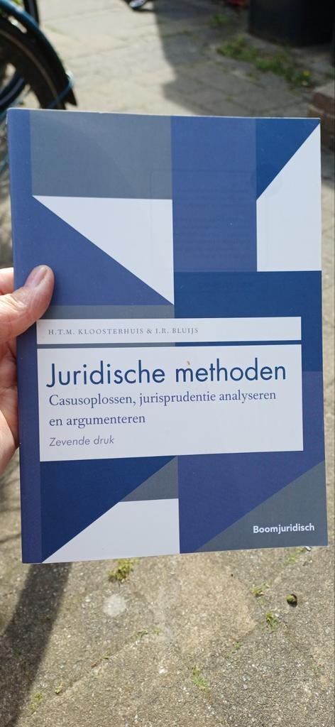 Juridische Methoden Casusoplossen, jurisprudentie analyser, Boeken, Ophalen of Verzenden, H.T.M. Kloosterhuis & I.R. Bluijs, Gamma