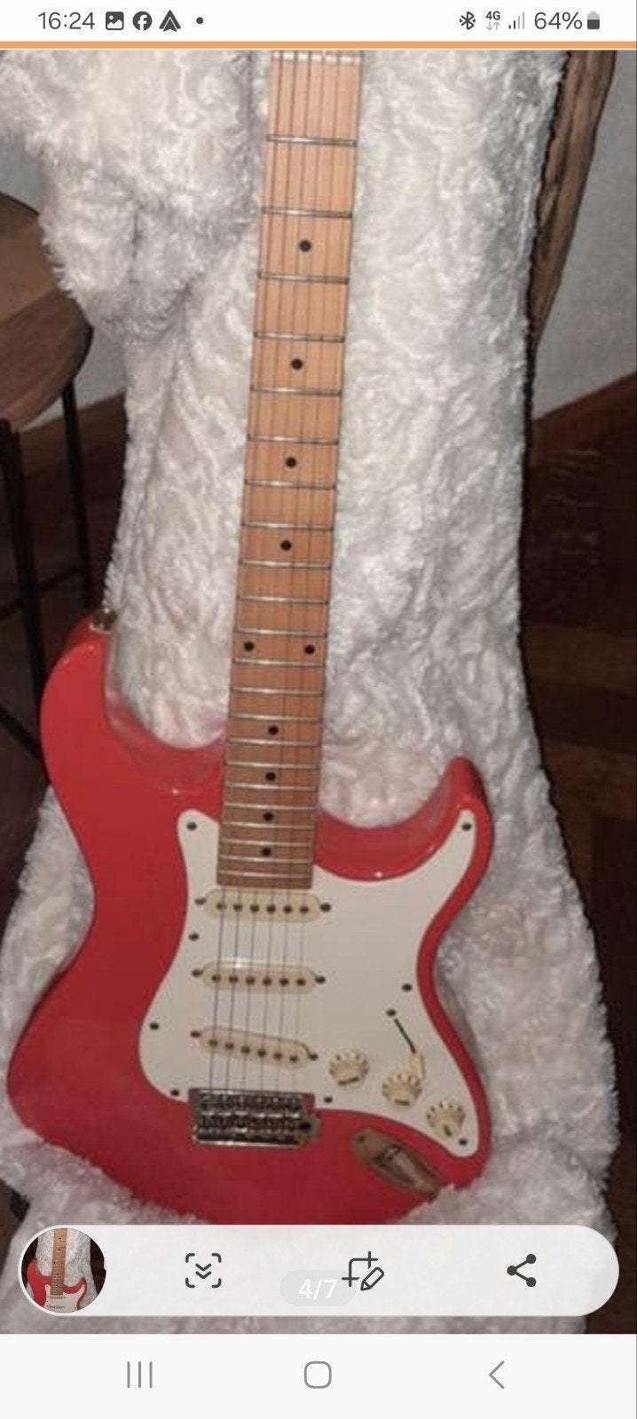 Gitaar  stratocaster, Ophalen of Verzenden, Zo goed als nieuw, Solid body, Overige merken