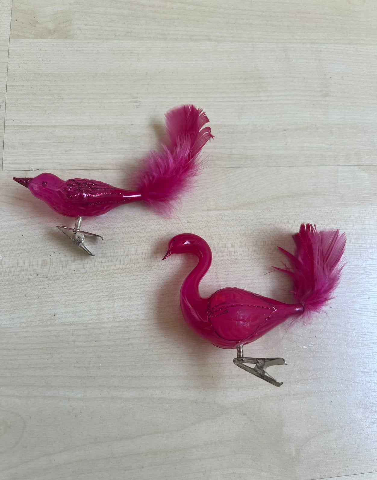 Kerstvogels  oudroze, Diversen, Ophalen, Zo goed als nieuw