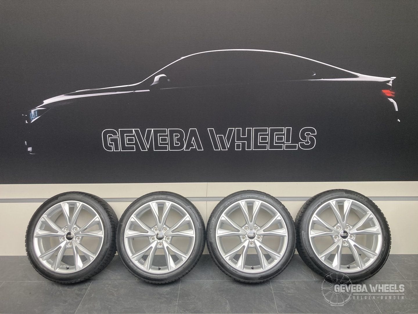 18” originele Audi A3 8P 8V 8Y velgen + winterbanden 5x112, Auto-onderdelen, Banden en Velgen, 18 inch, Gebruikt, -, -