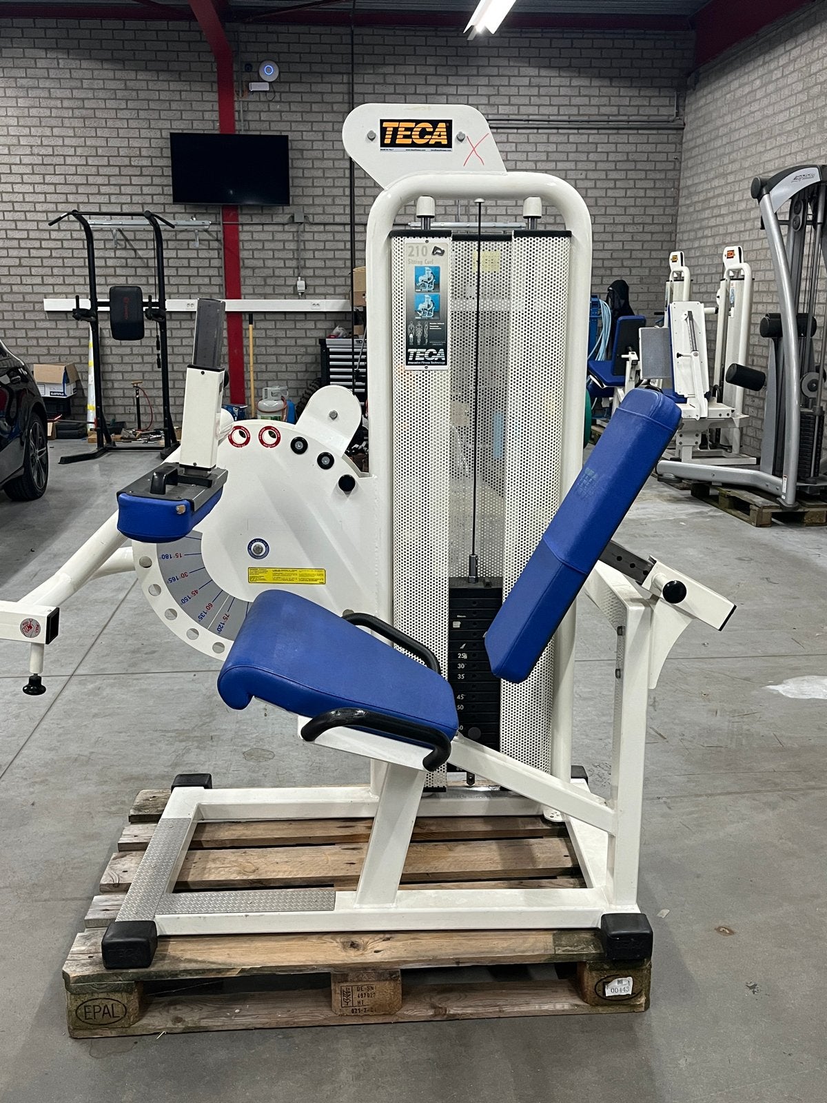TECA 210 Sitting Curl Krachtstation - Hamstrings & Kuiten, Ophalen, Gebruikt, Krachtstation, Metaal