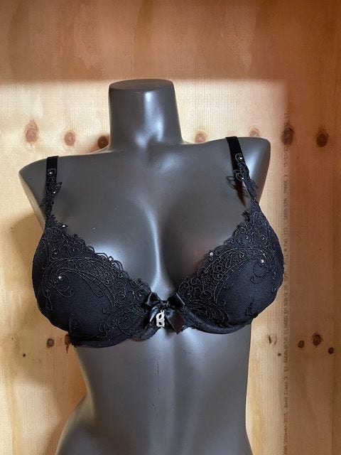 Lise charmel bh maat 80c en 80d soir de venise diamant, Verzenden, Zwart, BH