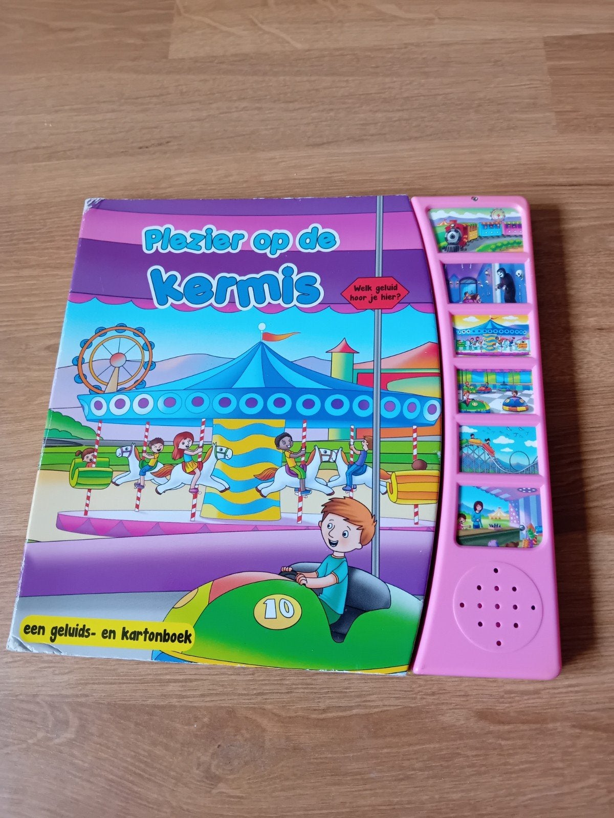 Plezier op de Kermis - Geluids- en Kartonboek, Uitklapboek, Fictie algemeen, Jongen of Meisje, Ophalen of Verzenden