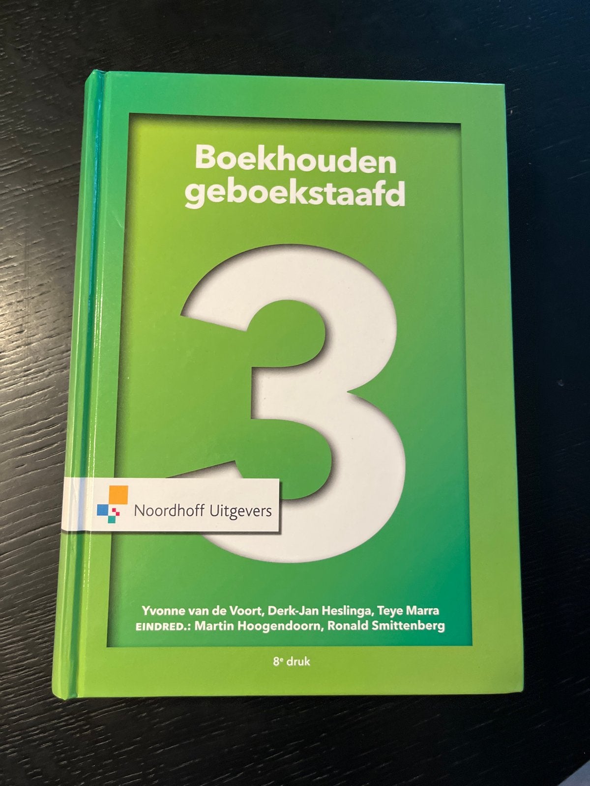 Boekhouden geboekstaafd 3 - 8e druk Noordhoff, Ophalen of Verzenden, Gamma, Zo goed als nieuw, MBO