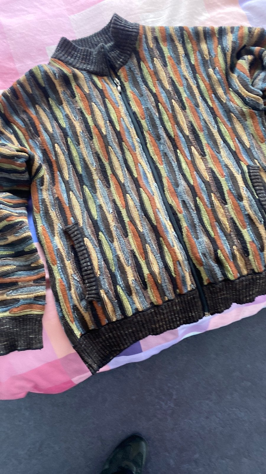 Missoni achtig heren vest mt 48 herfstkleur, Kleding | Heren, Ophalen of Verzenden, Zo goed als nieuw