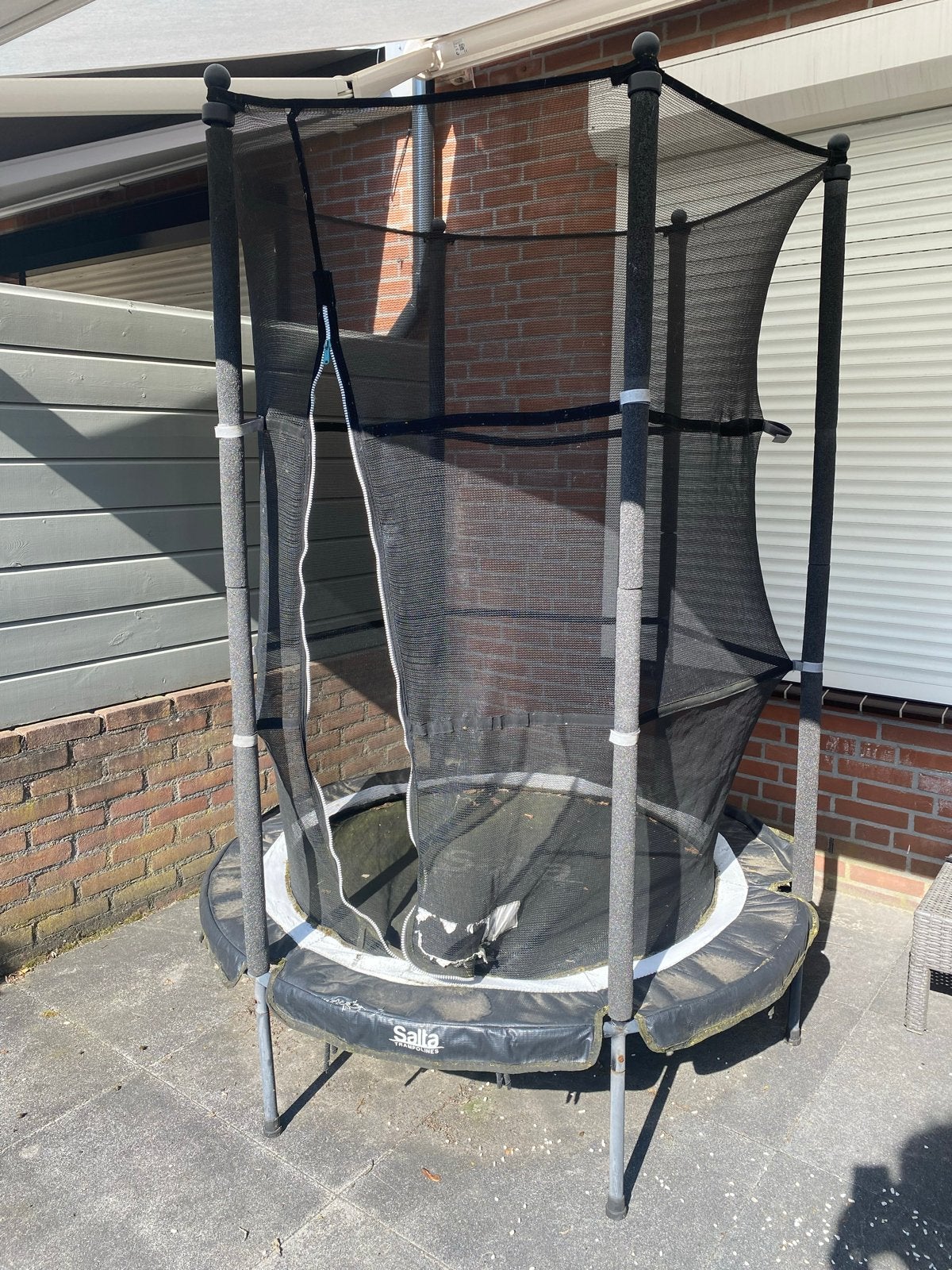 Salto Trampoline 140 cm met veiligheidsnet, Kinderen en Baby's, Speelgoed | Buiten | Trampolines, Ophalen, Gebruikt
