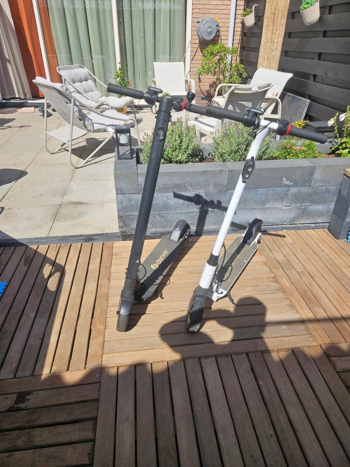 Denver elektrische steps (wit en zwart) - Zwart accu defect, Fietsen en Brommers, Steps, Ophalen, Gebruikt, Elektrische step (E-scooter)