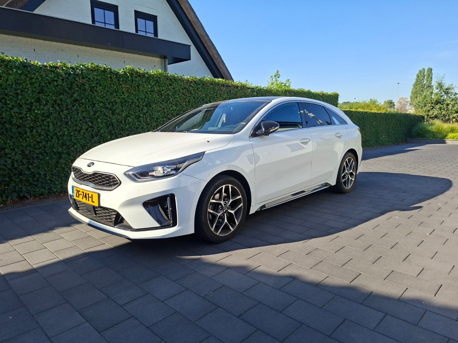 Kia Proceed Gt-Line Panodak 120pk bj.2019 Wit metallic, Voorwielaandrijving, Leder en Stof, Wit, Origineel Nederlands