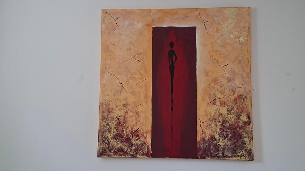 Schikderij Canvas 100x100 cm, Ophalen, Overige materialen