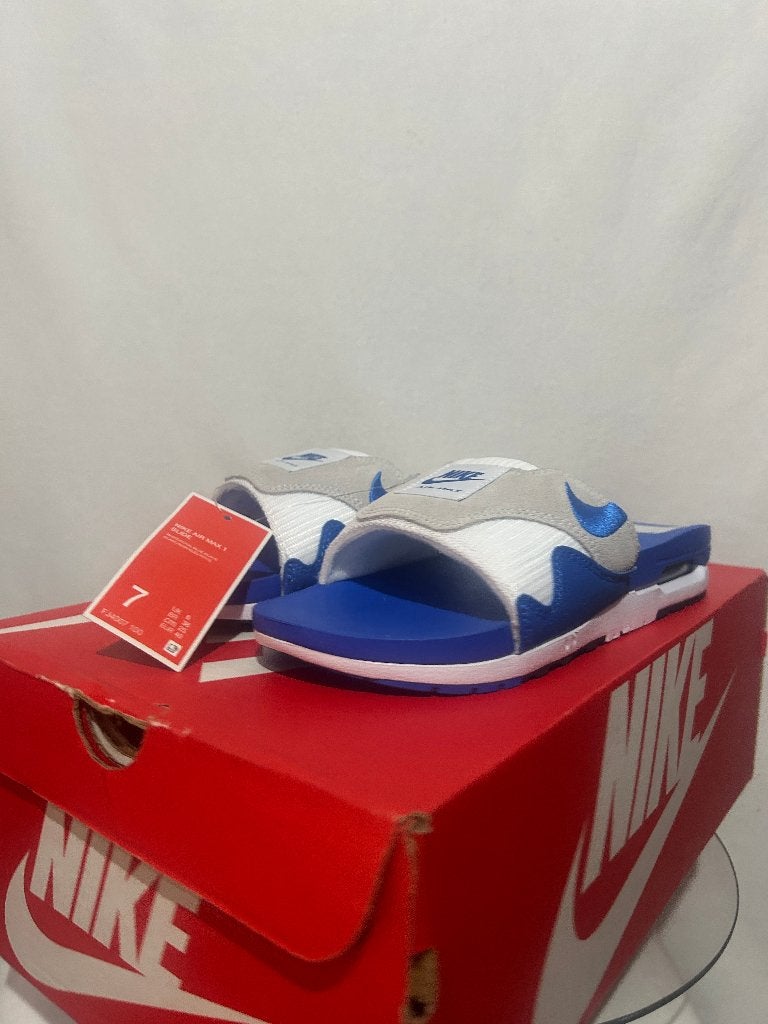 NIEUW IN DOOS! Maat 40 - Nike Air Max 1 Slide Royal Blue, Slippers, Nike, Nieuw, Nike