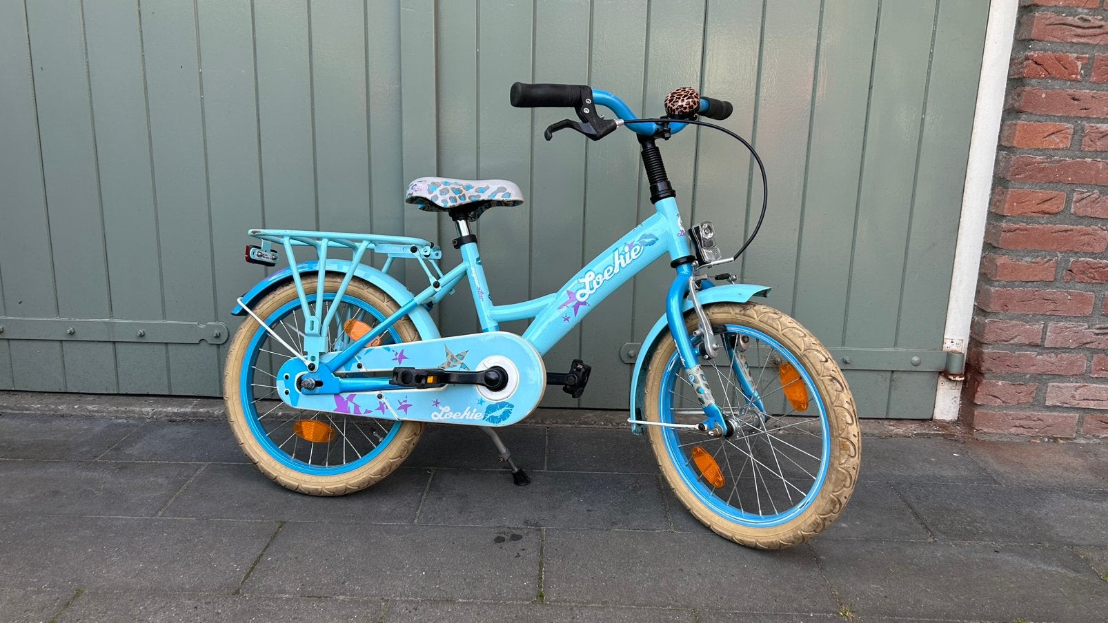Loekie Superstar 16 inch kinderfiets, Fietsen en Brommers, Ophalen, Gebruikt, Terugtraprem, 16 tot 20 inch