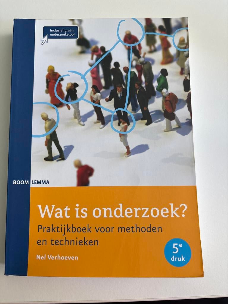 Wat is onderzoek? Praktijkboek methoden en technieken 5e dru, Ophalen of Verzenden, Gamma, Zo goed als nieuw, HBO