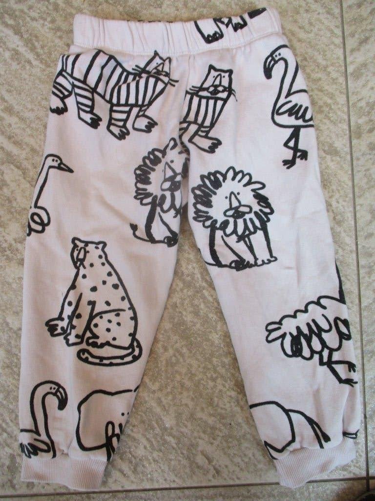 Zara joggingbroek ecru met dieren maat 110 lange broek, Broek, Ophalen of Verzenden, Zo goed als nieuw, Zara