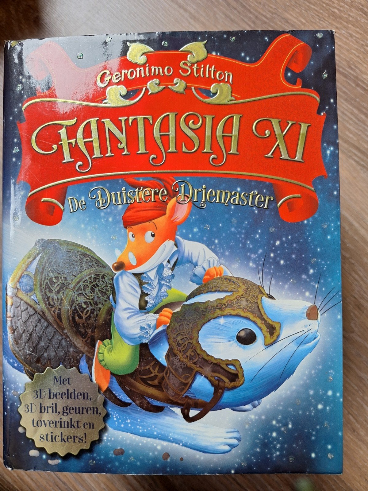 Geronimo Stilton Fantasia XI De Duistere Driemaster, Boeken, Ophalen of Verzenden, Zo goed als nieuw, Geronimo Stilton