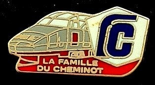 TGV trein- La famille du cheminot- pin, Verzenden, Nieuw, Transport, Speldje of Pin