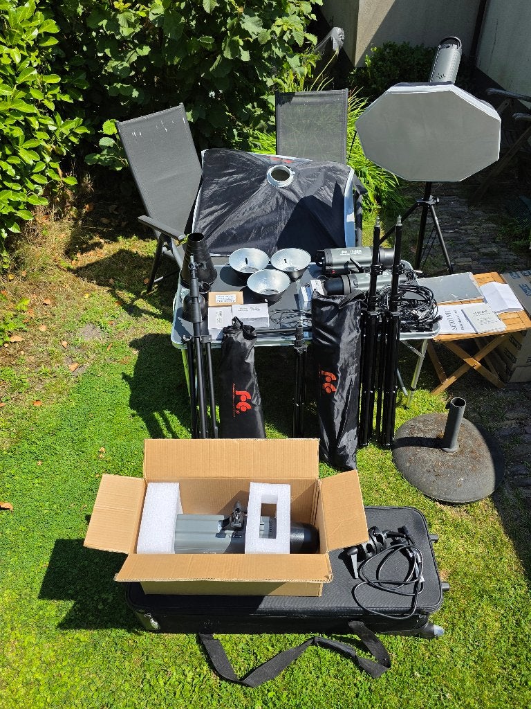 complete fotostudio inrichting, Falcon Eyes, Ophalen, Zo goed als nieuw