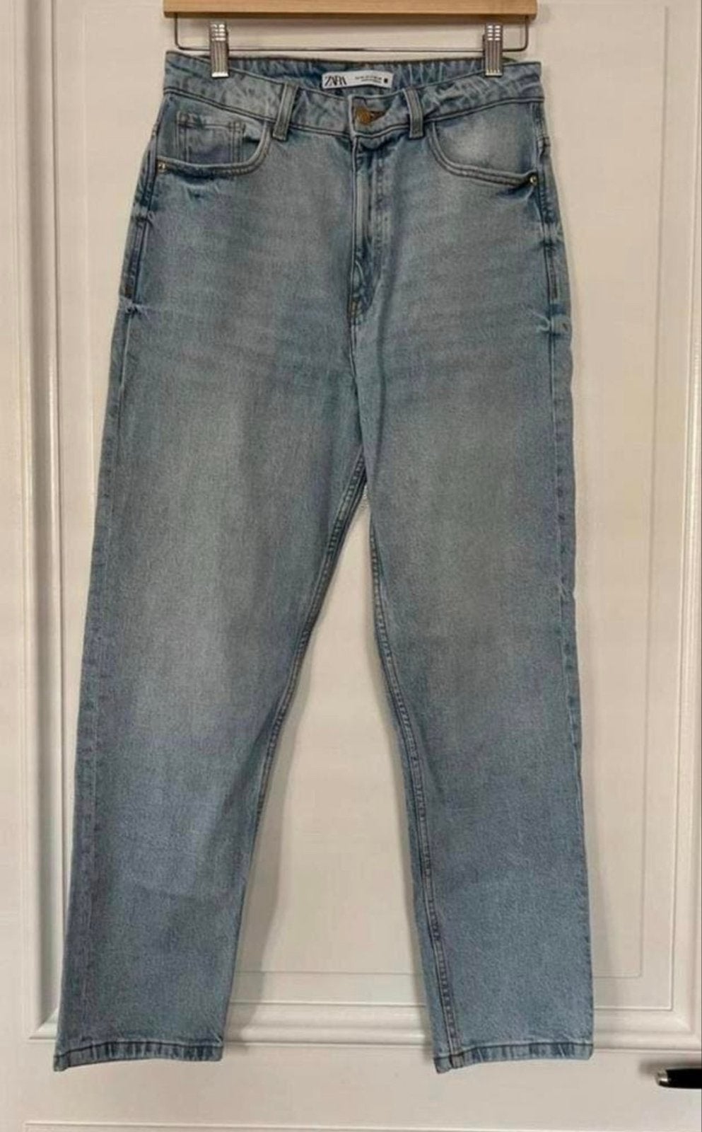 Zara blauwe mom jeans - EUR 38, H&M, Blauw, Ophalen of Verzenden, Zo goed als nieuw